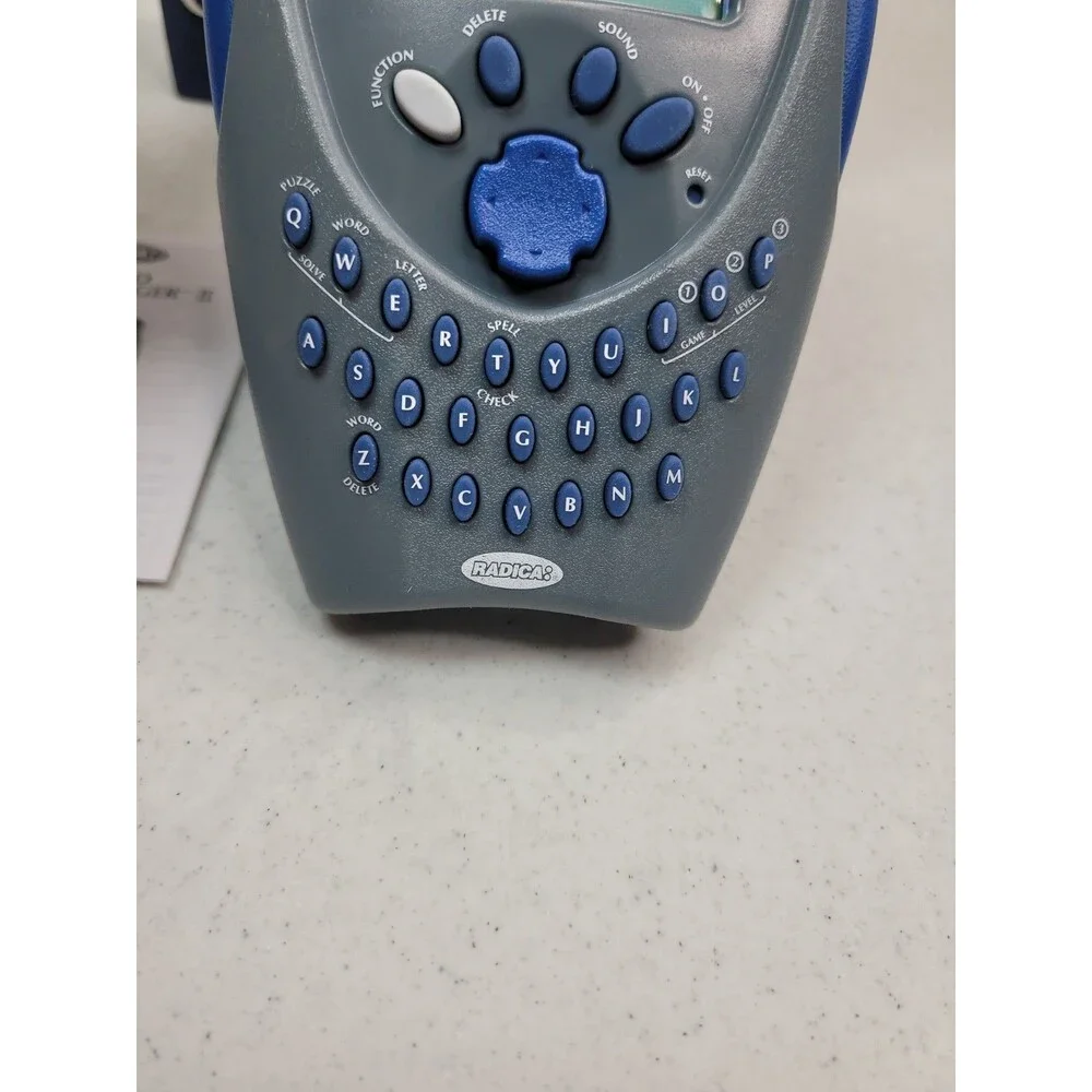 Crossword Challenger II 2001 Radica Handheld Crossword Vintage hand held Game